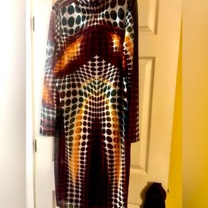 Sheer polka dots dress